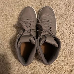 Women’s H&M taupe high-top sneakers